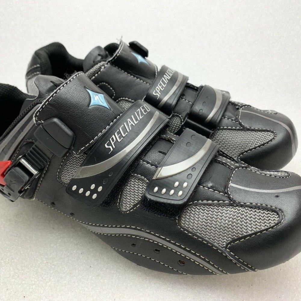 SPECIALIZED Cycling Biking Black Clip Velcro Shoes